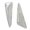 2pcs/set  ABS Chrome Exterior Front Bumper Side Grille Cover Trim For Toyota C-HR CHR 2016-2017 2018 Car Styling