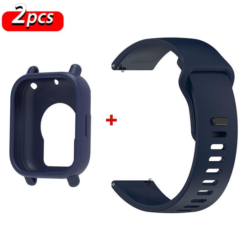 Original Silicone Strap+Case For Xiaomi Redmi Watch 5 Active smartwatch wristband Sport Bracelet correa Redmi watch 5 Lite bands