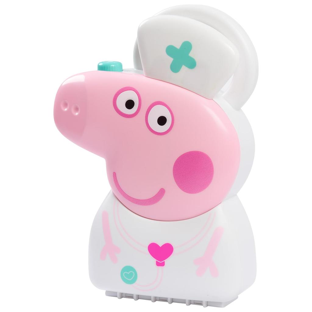 Just Play Peppa Pig Case Set with Carry Doctor Kit with Stethoscope for Kids Check-Up Handle, 8-Piece