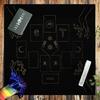 Square Table Cloth Tarot Altar Cloth Board Game Pad Astrological Oracles Pad Table Cover Card Mat Divinations Tablecloth