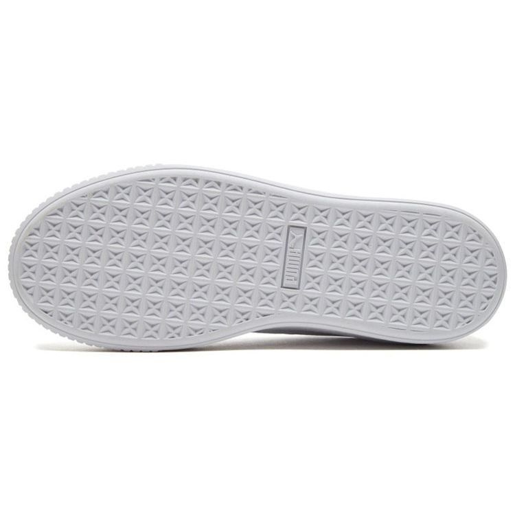 Puma Basket Platform Rgh Low Top Sneakers Women Sneakers White Rose-Gold 369631-02