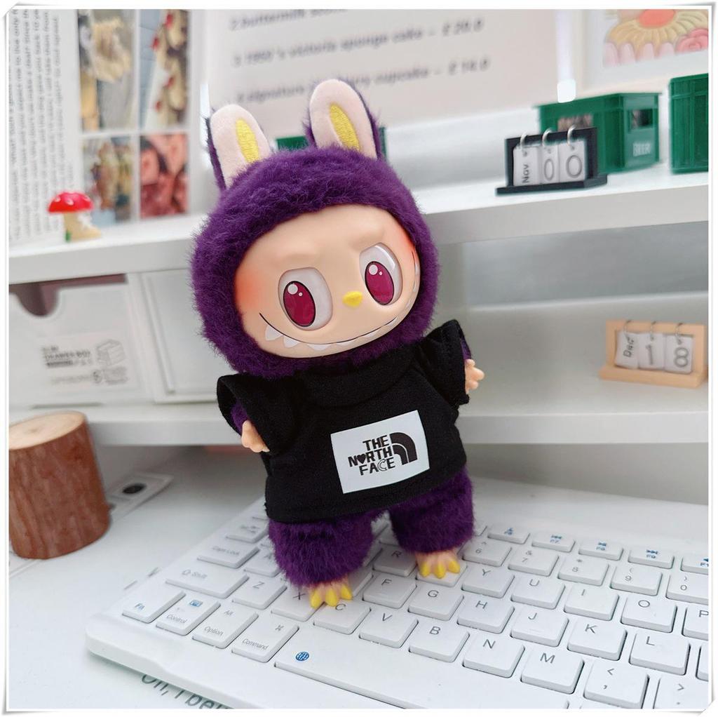 17cm Labubu Doll Vinyl Keychain: First & Second Gen Blind Box Clothes Collection