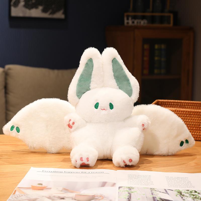 15cm 25cm 35cm Kawaii Bat Rabbit Plush Toy Cute Keychain Backpack Decor Christmas Gift For Kids