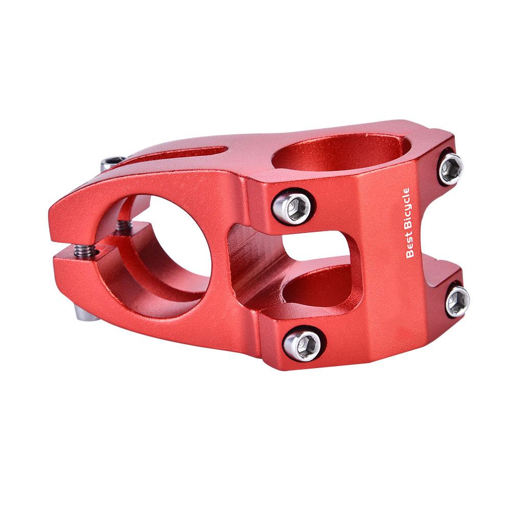 31.8mm Aluminum Alloy Mountain Bike Handlebar Fixed Stem Cycling Accessory (Red)