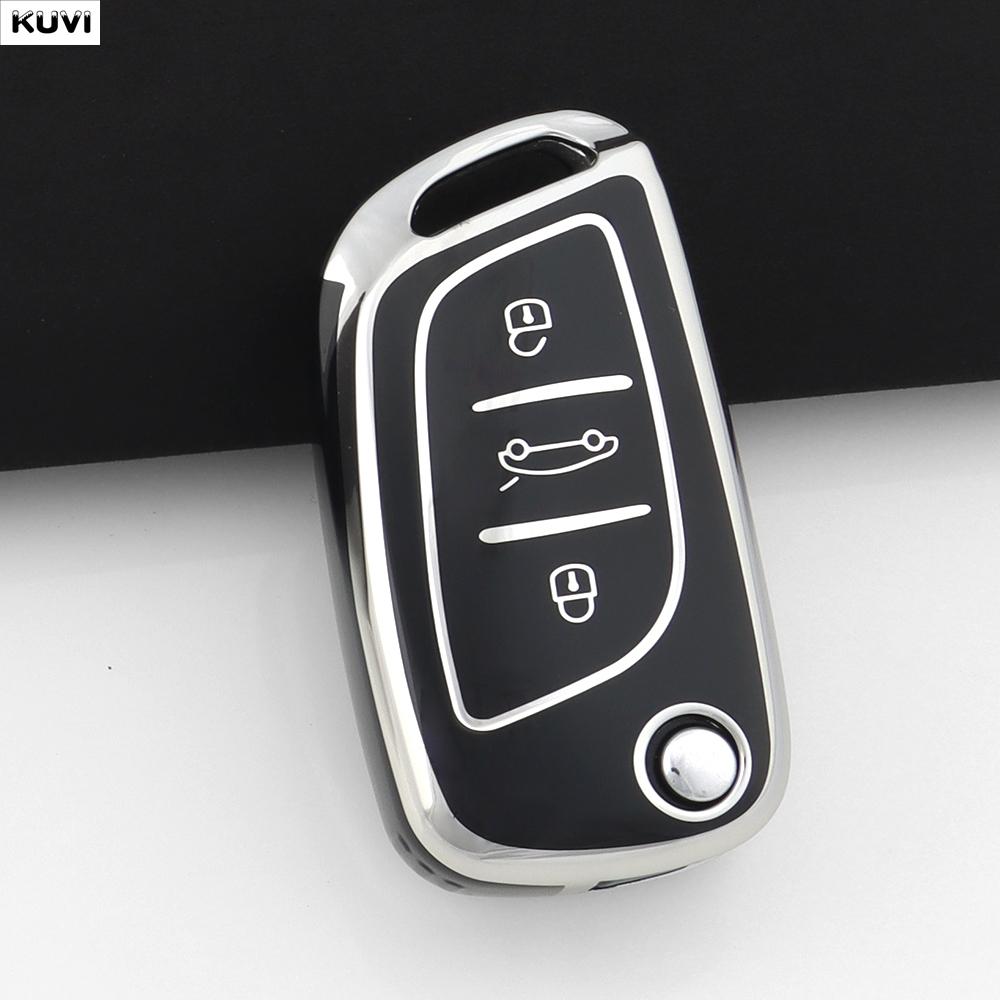 

For Citroen C2 C3 C4 C5 C6 C8 Ds4 For Peugeot 107 207 306 307 407 308 607 Fashion Tpu Car Flip Key Case Cover Shell Fob Holder