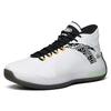 Anta Durable Mid-Top Basketball Shoes Men Sneakers White Black Orange 112141614-3