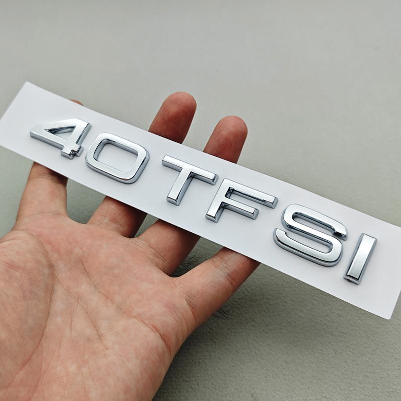 2026 3D ABS Car Letter Logo 35TFSI 40TFSI 45TFSI Rear Trunk Tail Badge Emblem Decal For Audi A4 A5 A6 A8 Q3 Q5 Q7 Sticker Accessories
