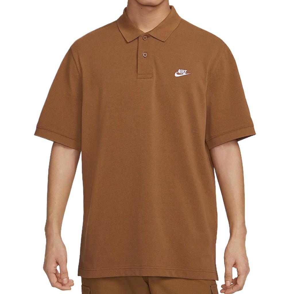 Nike Club Comfortable Casual Loose Versatile Short Sleeve Breathable T-Shirt Men T-Shirts Light-British-Brown FN3895-281