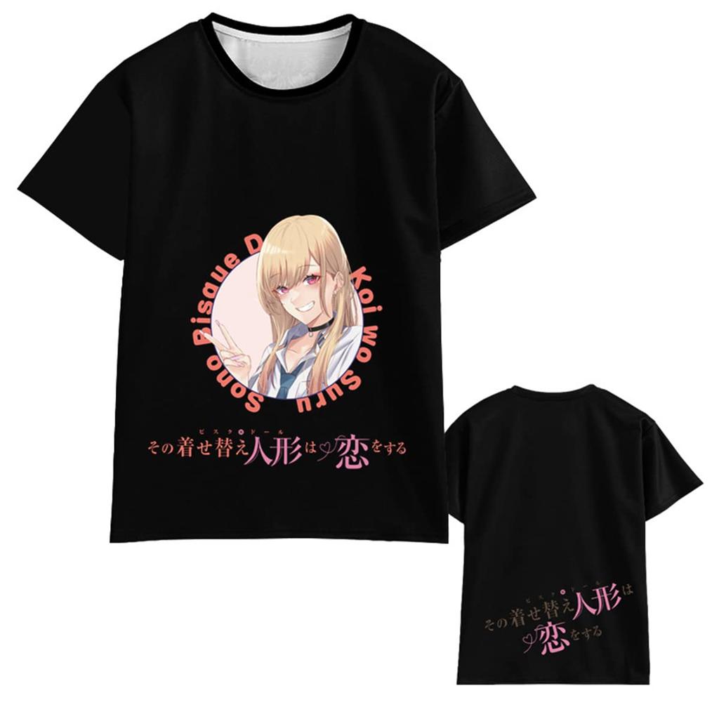 Anime Manga My Dress Up Darling T Shirts 3D Print Men Woman Casual T-Shirt Streetwear Oversized Harajuku Kids Tops Tees Clothing