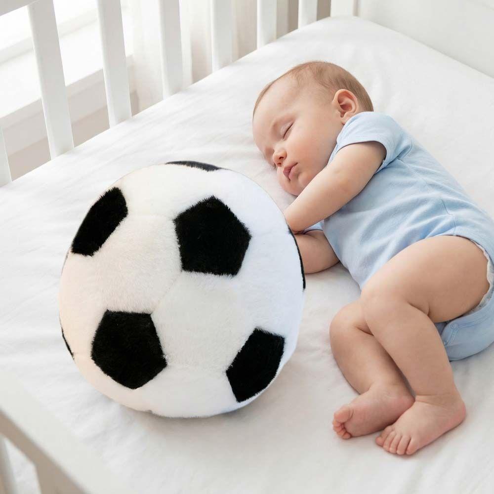 Stuffed Football Throw Pillow Doll Soft Football Plush Toy Round Football Dolls Kid Girl Boy