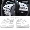 Car Steering Wheel Button Panel Cover Trim Sticker For Mercedes Benz C E A B Class GLC GLB GLE GLS W177 W205 W213 A200L 2020-24