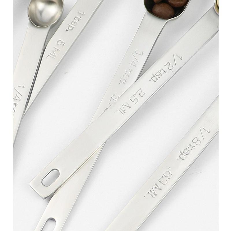 1 Pcs Stainless Steel Measuring Spoon Set Coffee Ingredients Cooking Baking Seasoning Tools Kitchen Accessories 6 specifications