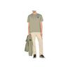 Stone Island Solid Logo Round Neck Short Sleeve T-Shirt Men Tops Green K1S152100039S0013-V0055