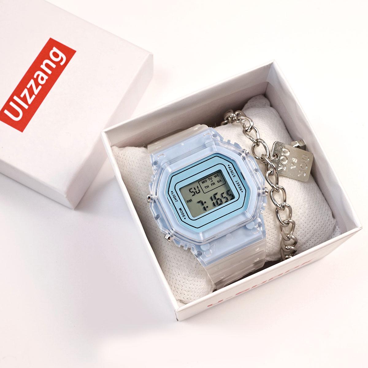 

Multifunctional Transparent Sports Watch for Students with LED Night Light and Waterproof Design