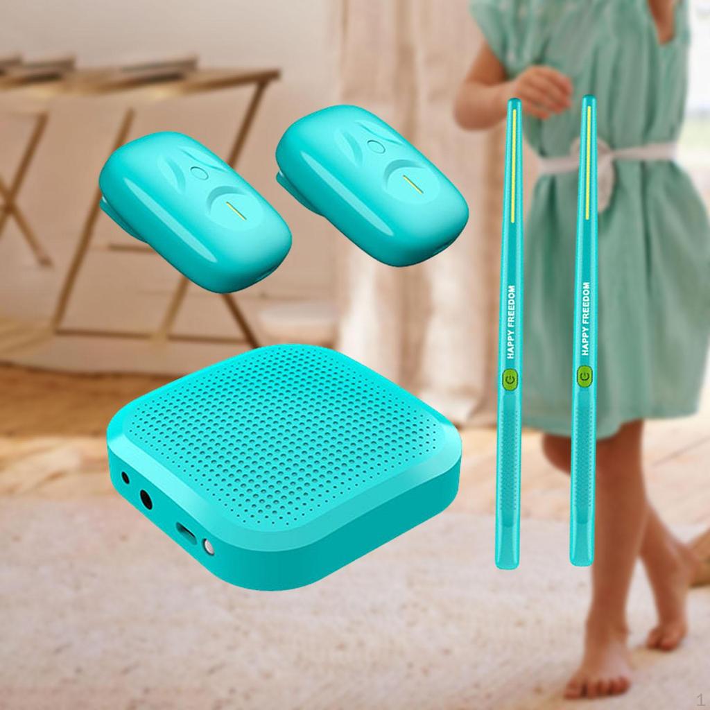 Compact Drum Set Air Percussion with Sticks - Silent Electronic for Music Enthusiasts and