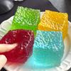 Frosted Honeycomb Ice Cube Squeeze Toy Vibrant Color Quick Recovery Kids Adults Medium Size Palm Kneading Sensory Toy