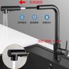 304 Stainless Steel Pull-out Faucet Wire Drawing Process Hot and Cold Water Tank Vegetable Washing Basin Telescopic Faucet