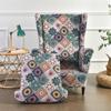 Funda de sillón Bohemia de licra elástica, funda de sillón nórdico con fundas para cojines de asiento, funda protectora para muebles