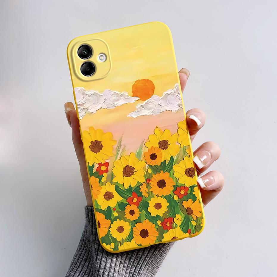 For Samsung Galaxy A04 A04E A04S Phone Case Stylish Painted Protection TPU Silicone Back Cover For Samsung A 04 E S Bumper Shell