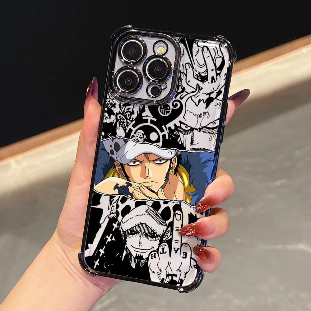 Japan Anime Hot One Pieces Soft Funda For iPhone 17 Pro 16 15 14 13 12 11 Pro Max Case 17 Plus 17E 16E 17Air Silicon Phone Cover