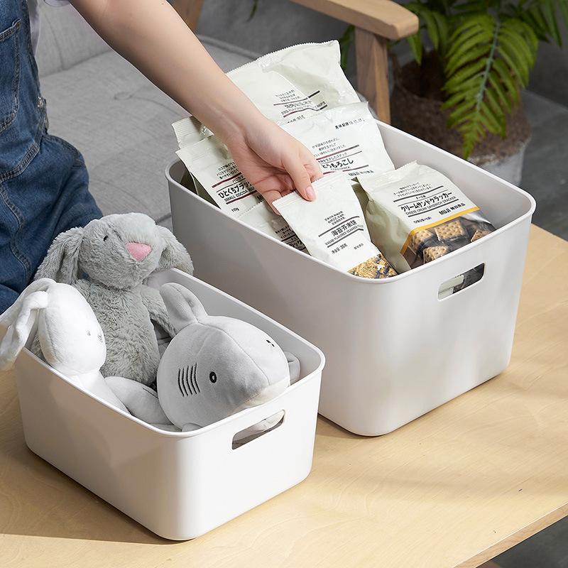 Multi-purpose Plastic Storage Basket for Cosmetics, Snacks, and Kitchen Items