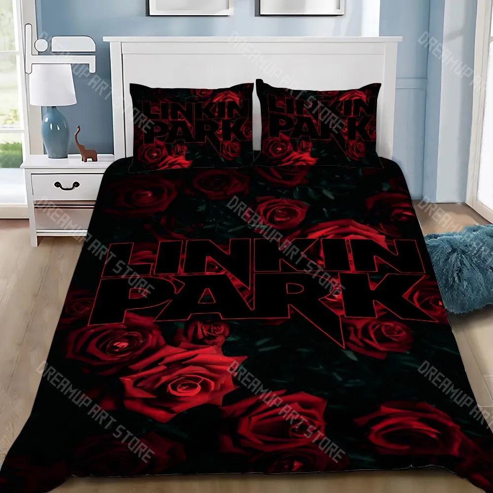 Duvet Cover Pillowcase Bedding Set Famous Rock Band Linkin P-Park Adult Boy Girl Bedroom Decoration Children Gift Single Do