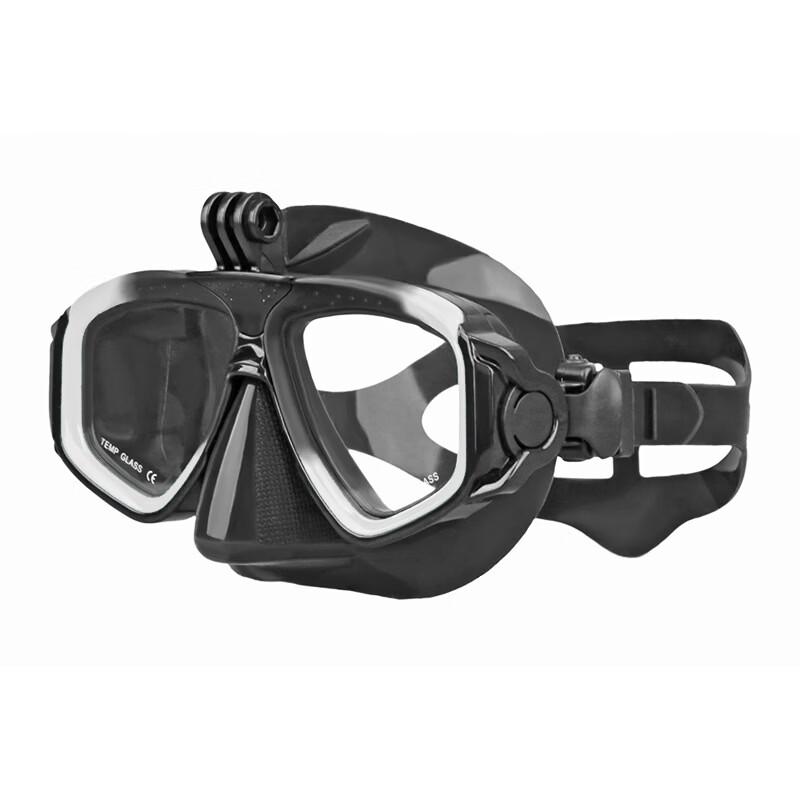 Puliant Wide-View Silicone Dive Mask with Camera Mount