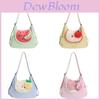 Fashion Lunlun Moon Shape Canvas Crossbody Bag For Casual Travel Women