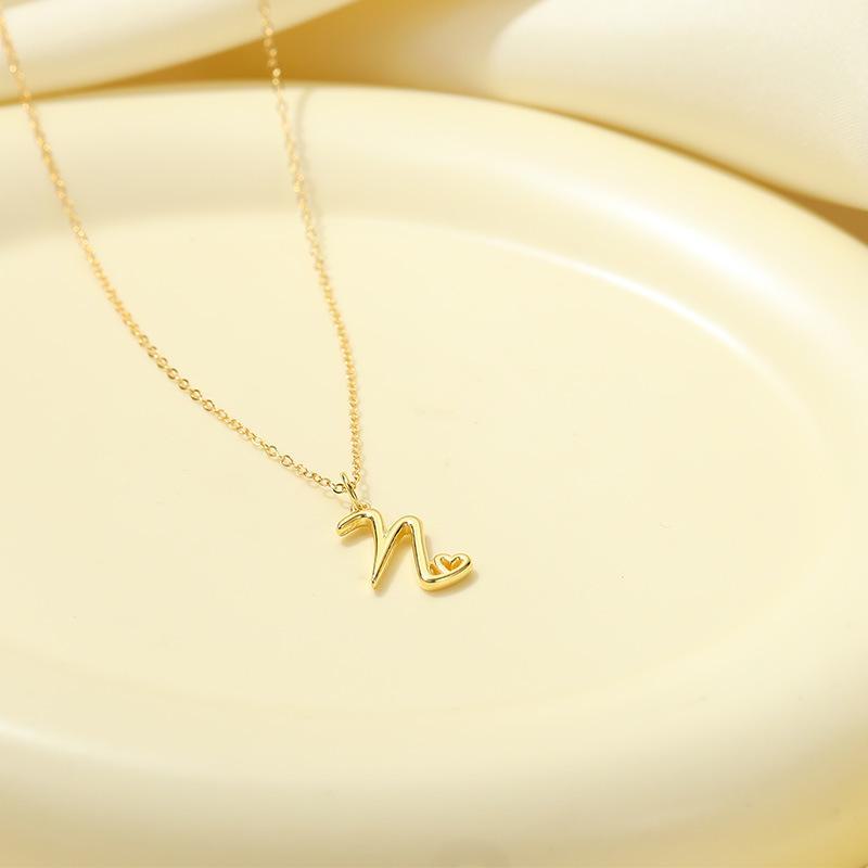 Banyan Tree S925 Silver English Letter Pendant Necklace - Simple, Elegant Style for Mother's Day