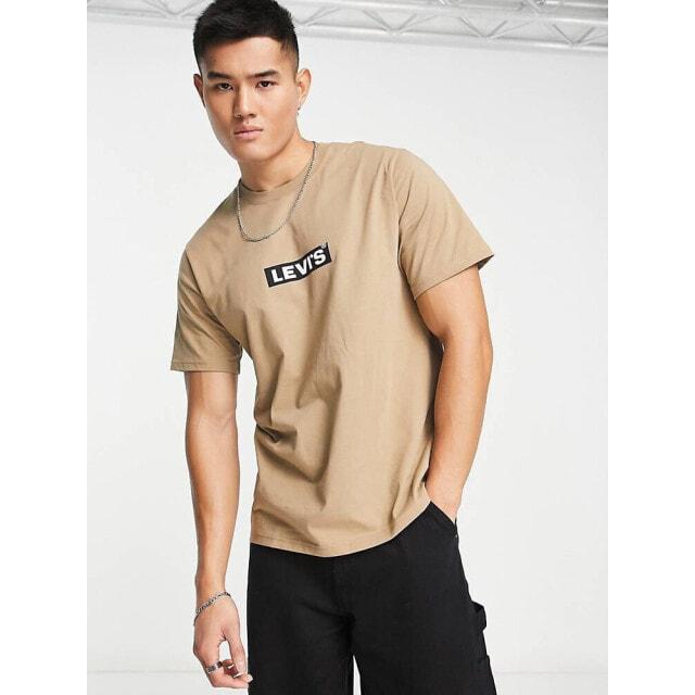 

Светло-коричневая футболка с логотипом Levi s