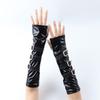Lacquer Leather Punk Arm Sleeves Solid Color Half-arm Sleeve Gloves Dark Gothic Arm Covers  Dance