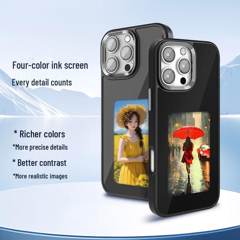 

Creative NFC-Enabled DIY Ink Screen Phone Case for iPhone 15/14/13 iPhone 15