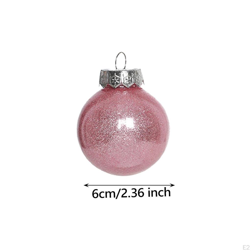 30 Pieces Christmas Tree Ball Ornament Xmas Decorative Bauble Small Pendant for Wedding Holiday