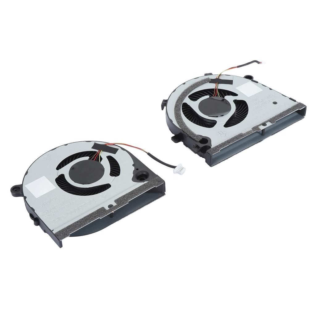 2pcs Laptop CPU GPU Cooling Fan Silent 4 Pin Laptop Cooling Fan Replacement for G3 3579 G3 3779 G5 5587