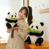 Cartoon Bamboo Flute Panda Plush Toy Zoo Souvenir Event Ornaments National Treasure Panda Gift