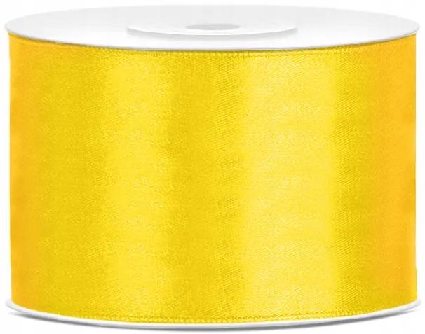 Ribbon Satin Ribbon Yellow Decorative Ornamental Wedding 50mm 25m