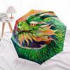 1 PC Automatic Folding Umbrella - Fantasy Dragon Pattern, Portable & Foldable Design with 8 Ribs, Christmas Birthday Gifts