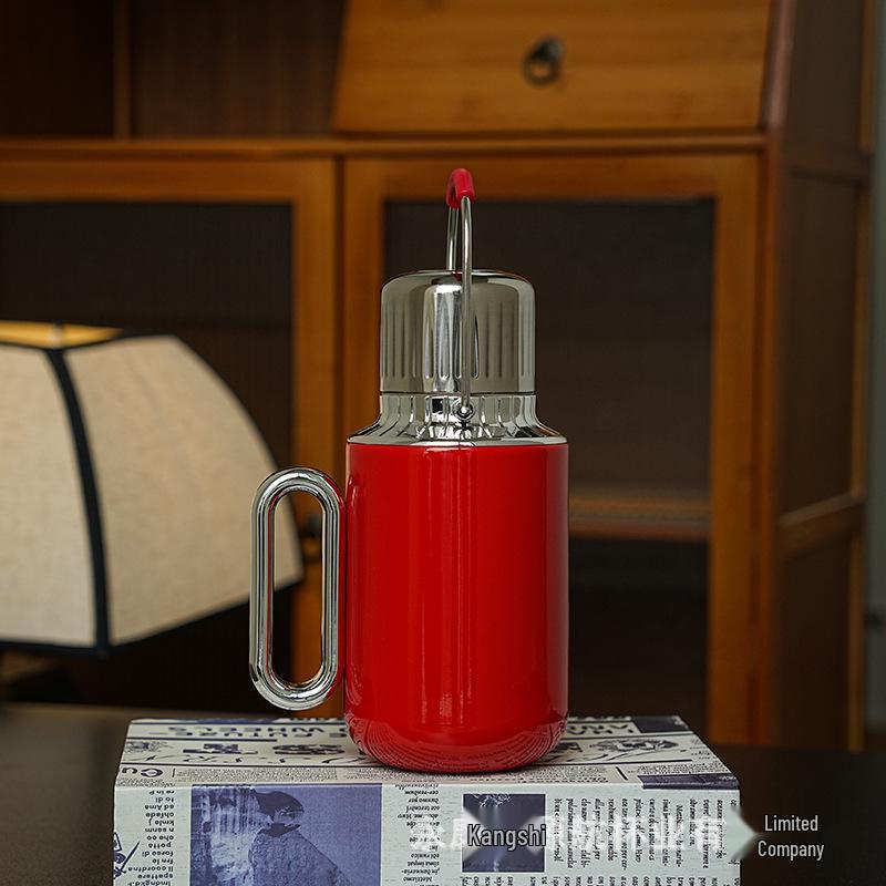 316 Stainless Steel Portable Insulated Teapot with Titanium Plating and Tea-Water Separation, Large Capacity for Stewing