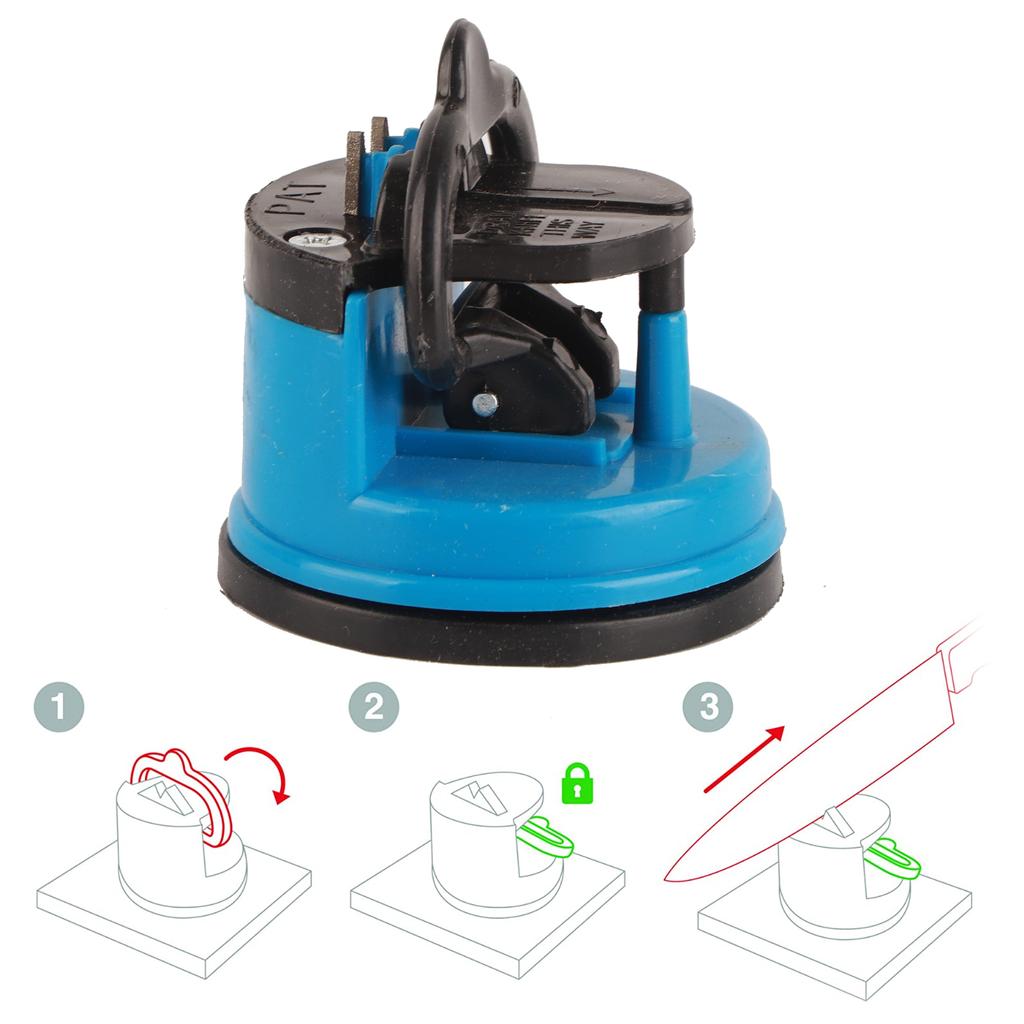Knife Sharpener Knife Sharpener Manual Scissor Sharpener Knife Sharpening Tool with Suction Cup for Kitchen Scissor Sharpener