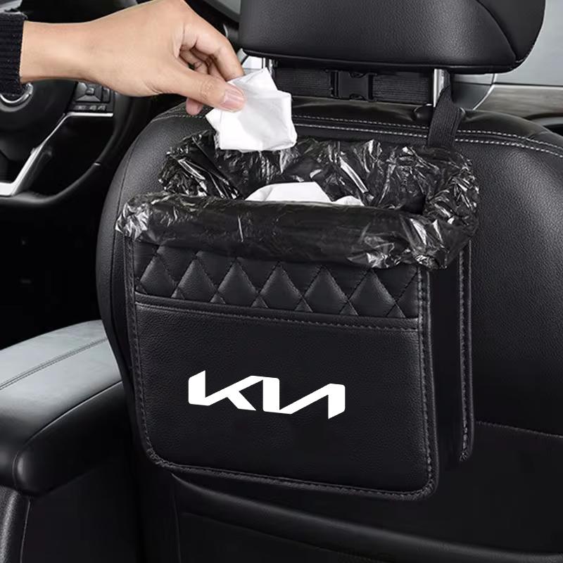 2026 Hot Car Sticker Car Seat Back Pocket Box Auto Foldable Storage Organization Car Carry Bag For KIA RIO 2 3 4 5 Xline X Line