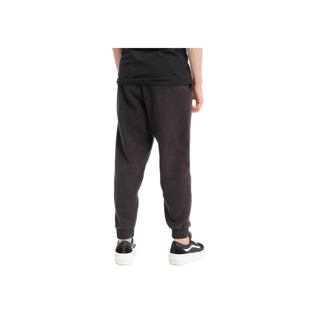 Vans Marine Serre Solid Color Spliced Drawstring Knit Joggers Men Joggers Black VN0000H6BLK1
