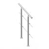 31.5in Handrails for Outdoor Steps 2 Crossbars Staircase for Porch Deck