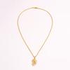 Vintage Ocean Seashell Stainless Steel Clavicle Necklace for Women - High-End Titanium Jewelry