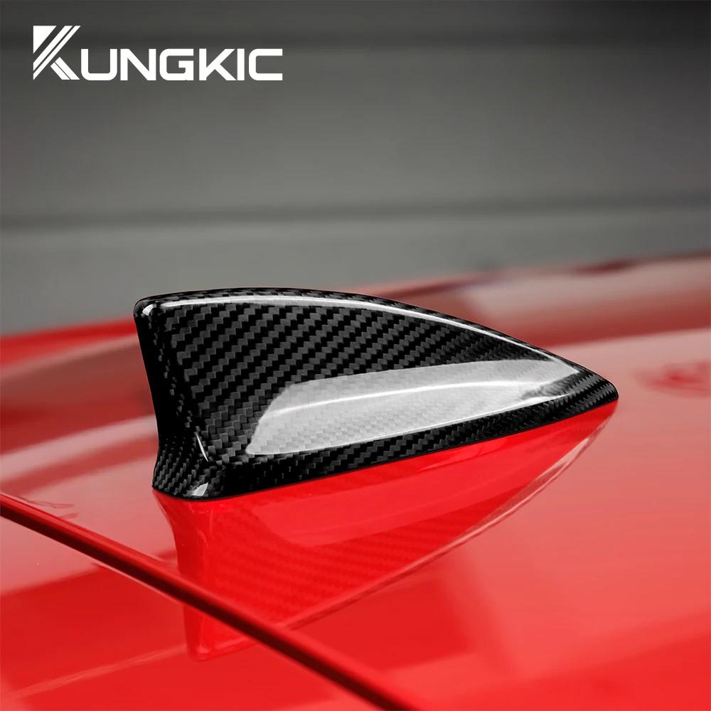 Real Hard Carbon Fiber Sticker For Honda Civic 11th 2022 2023 Trim Roof Antenna Signal Fin Accessories For Civic 11gen Cover