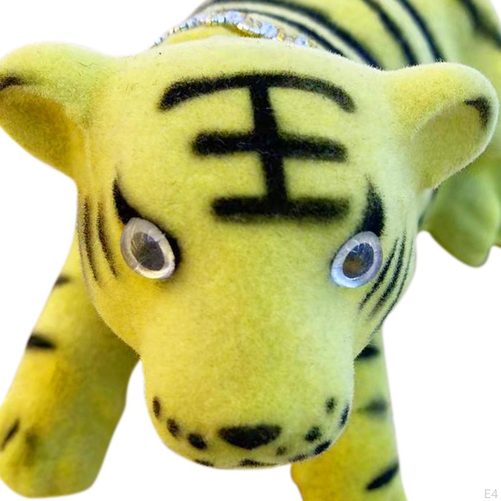 Car Dashboard Nodding Head Tiger Decoration Accessory High Emulation Cute Creative Lover Gift