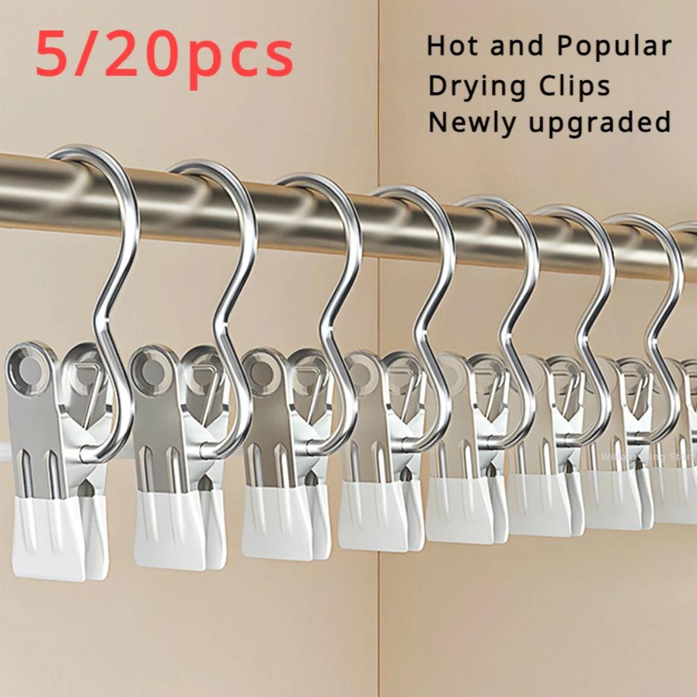 Wardrobe Wardrobe Organizer Clothes Laundry Portable Hangers Stainless Steel Clothespins Assembly Closet For Clothes Hanger Home