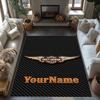 Harley-davidson Motorcycles Customizable Name Floor Mat Suitable for Outdoor Hallway Entryway Kitchen Antislip Carpet Decorate Offices
