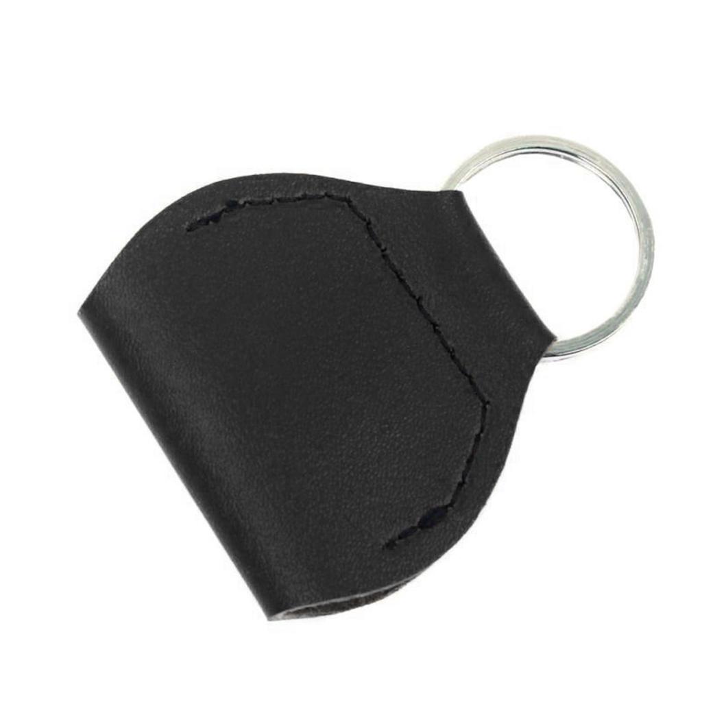 Guitar Pick Holder Case PU Simple Portable Multifunctional Guitar Pick Bag Keychain Gifts