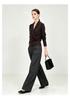 Xin Ge Women's Wool-Blend V-Neck Sweater - Slimming Autumn Knit