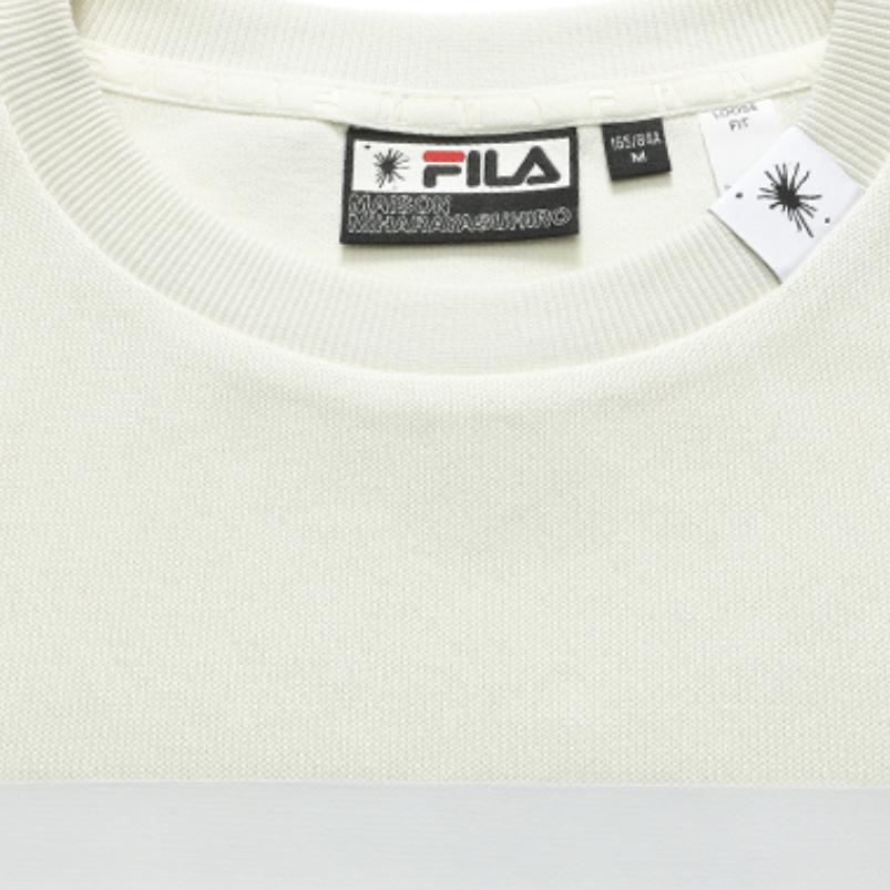 Fila X MIHARA YASUHIRO Logo Sweatshirt Women Sweatshirt Morning-Dew-Gray F11W213207F-GY